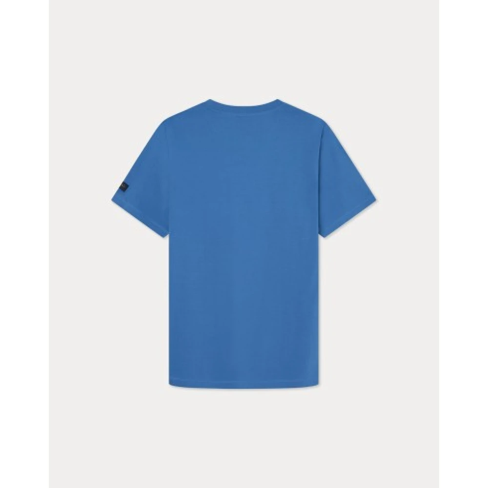 Hackett Heren T-shirt van katoenmix Blue Heren