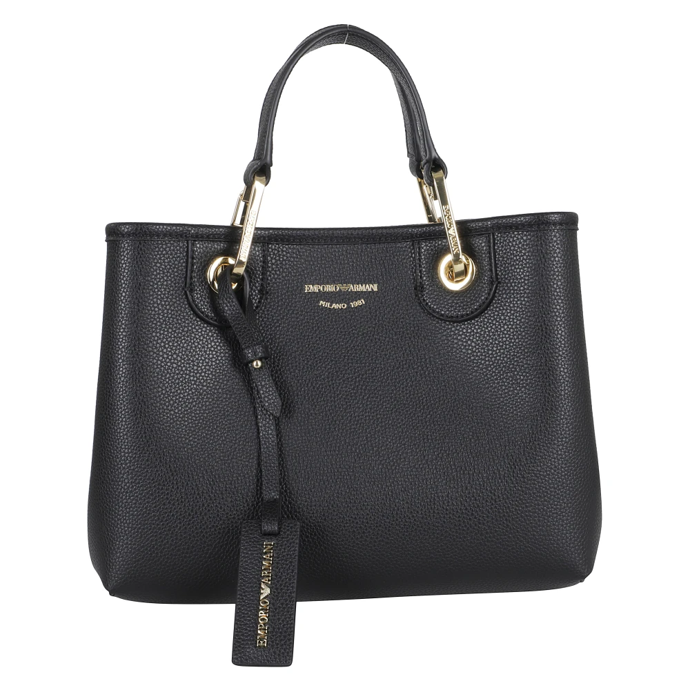 Emporio Armani Women's Black Stylish Shopping Bag For You - Handbags - One Size - Bags