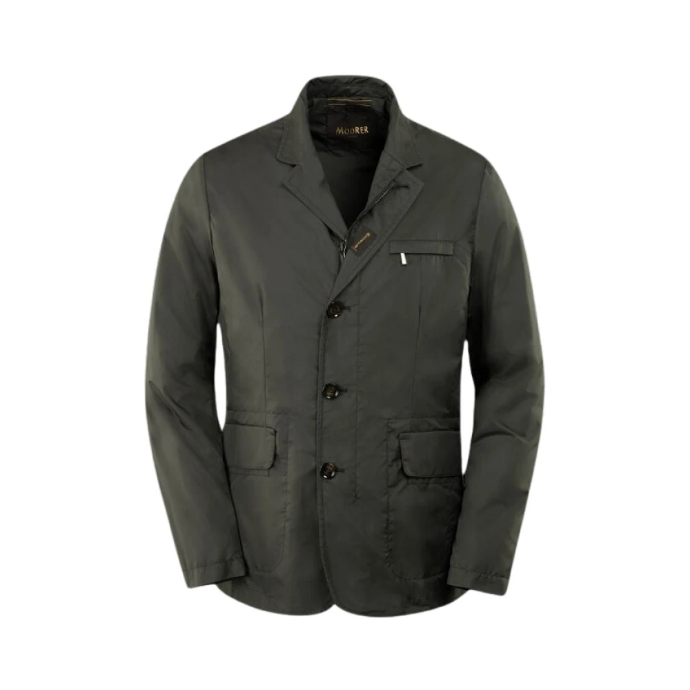 Moorer Men's Green Light Jackets, M, Ghiberti-Km Jacket