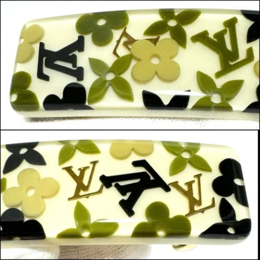 Louis Vuitton Vintage Pre-owned Plastic hair-accessories Beige Dames