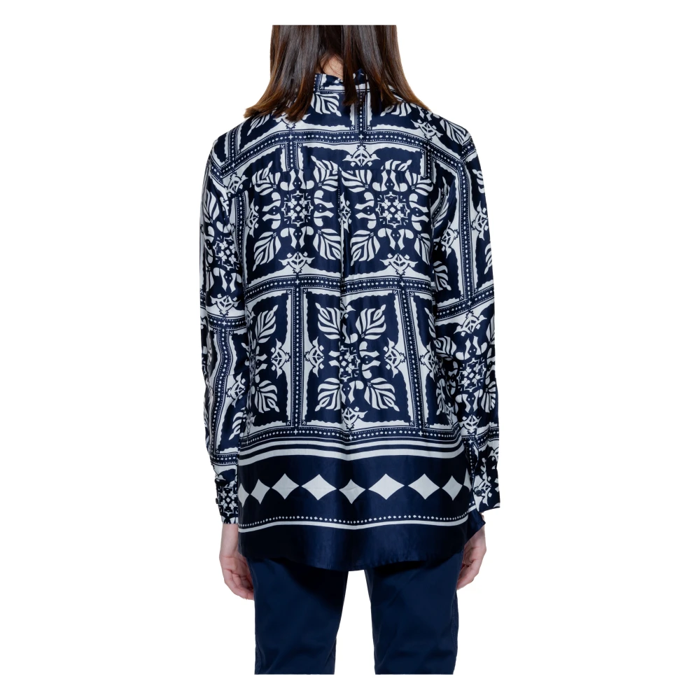 Street One Lange mouwen damesoverhemd viscose collectie Multicolor Dames