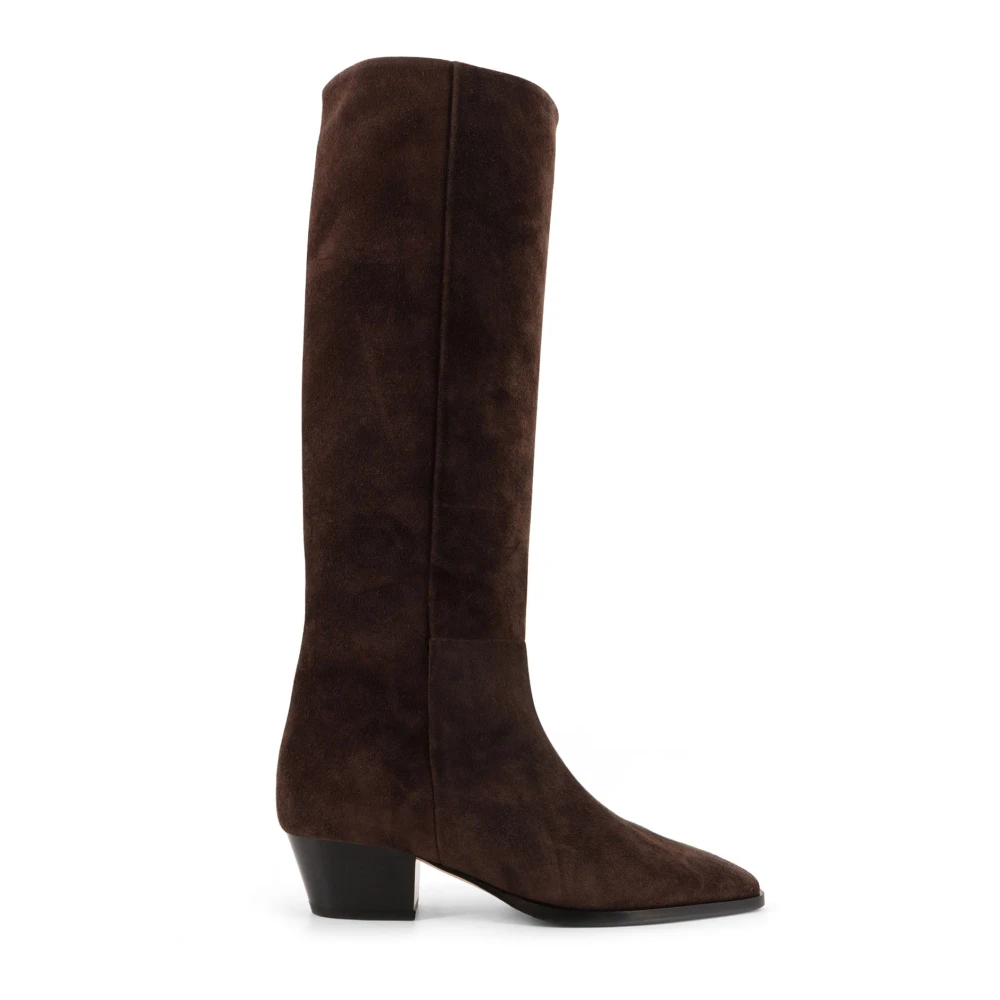 Aeyde Donna Marrone - Stivali In Pelle Punta - Shoes - 37 Eu