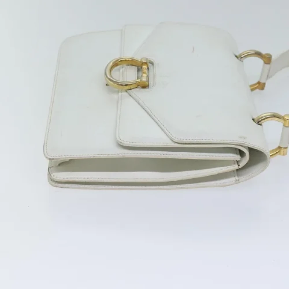 Celine Vintage Pre-owned Leather handbags White Dames