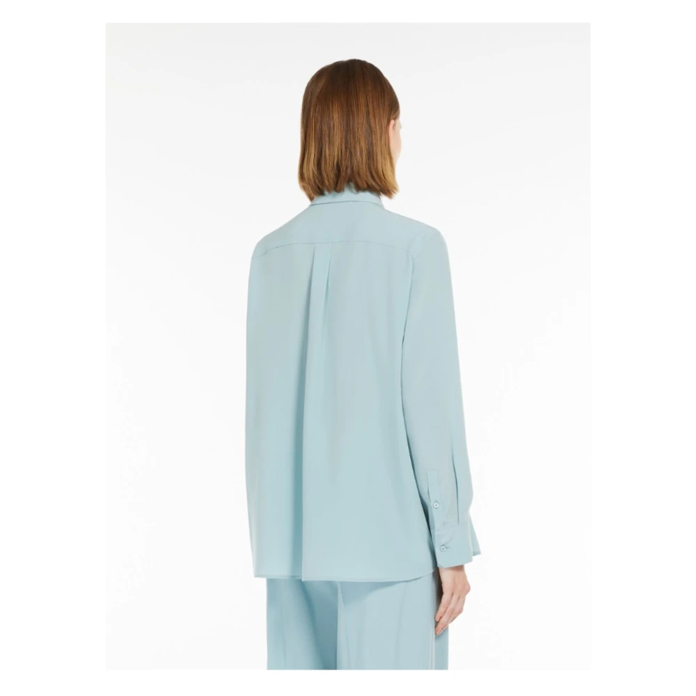 Max Mara Weekend Aqua Almina Blouse Blue Dames