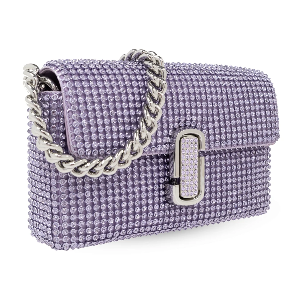 Marc Jacobs Mini The Rhinestone Schoudertas Purple Dames