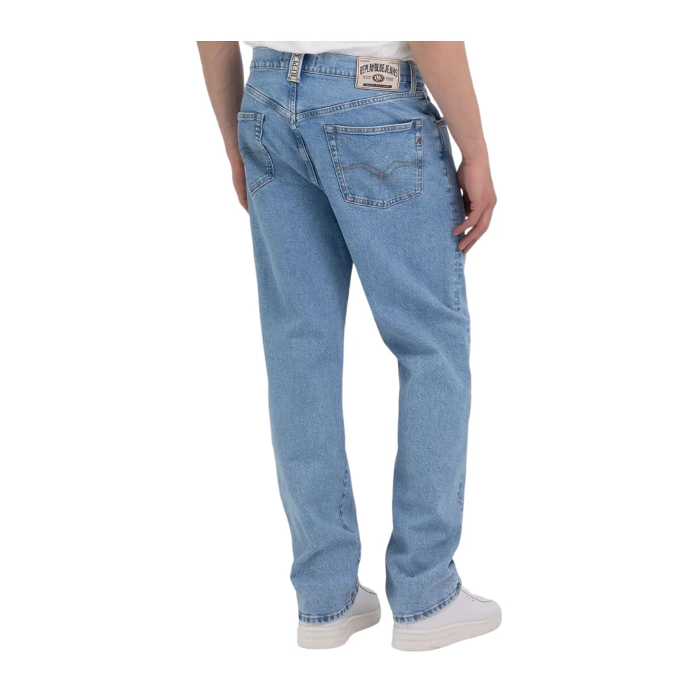 Replay Loose-Fit Denim Broek Blue Heren