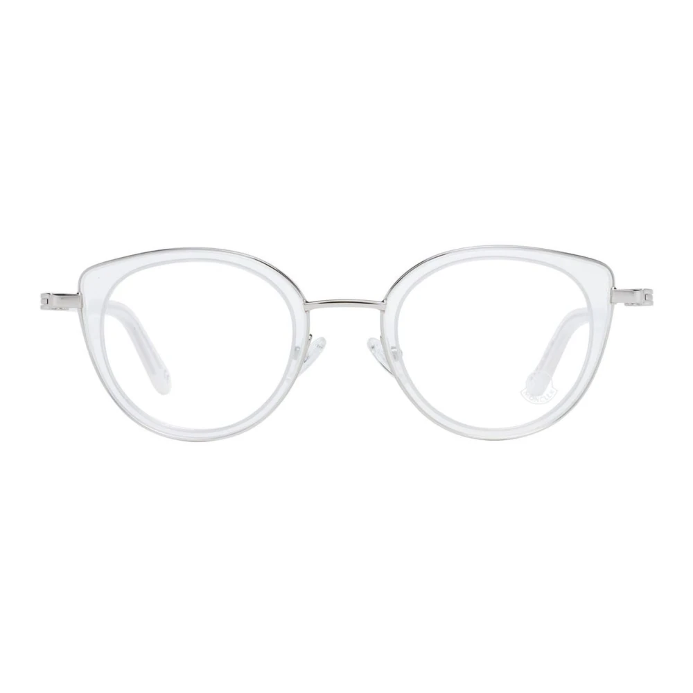 Moncler Witte Cat Eye Metalen Optische Frames White Dames