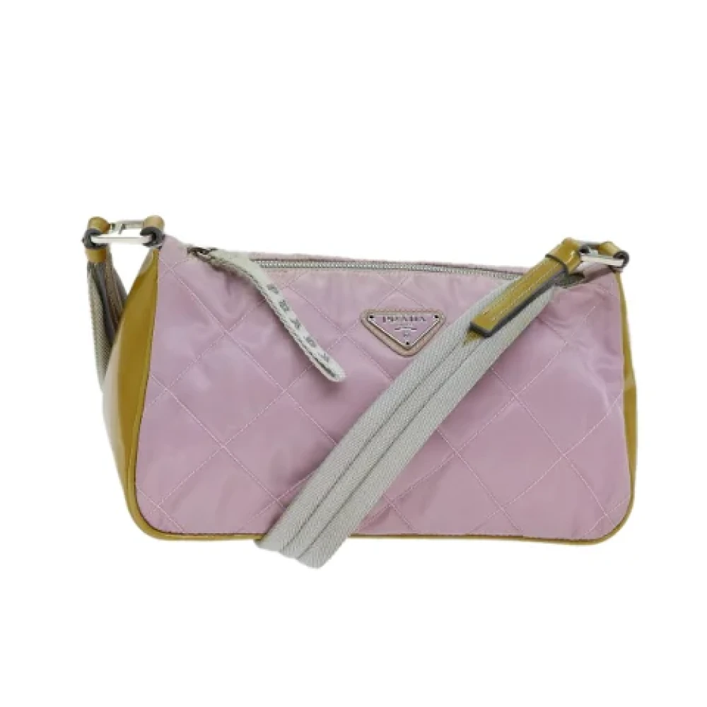 Prada Vintage Pre-owned Nylon prada-bags Pink Dames