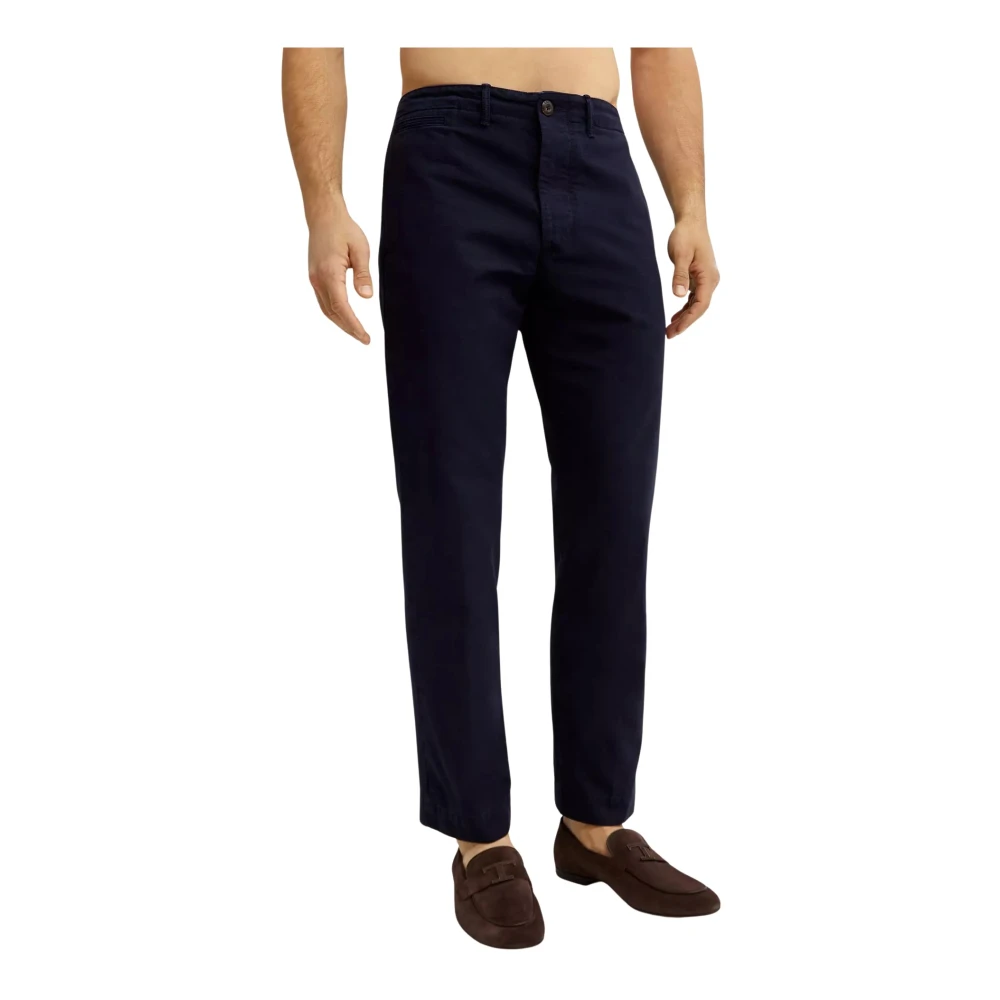 Fay Men's Blue Navy Chino Trousers - Chinos - W36 - Trousers