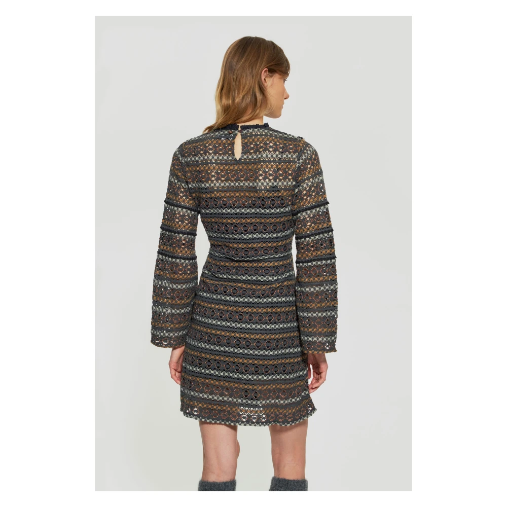Antik batik Fara opengewerkte jurk Multicolor Dames
