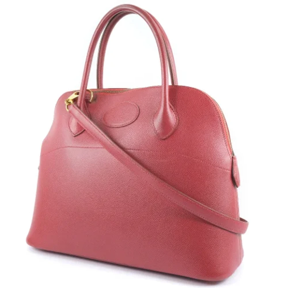 Hermès Vintage Pre-owned Leather handbags Red Dames