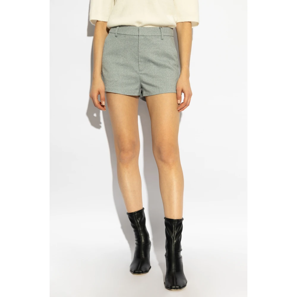 Gestuz Kreukelshorts Blue Dames