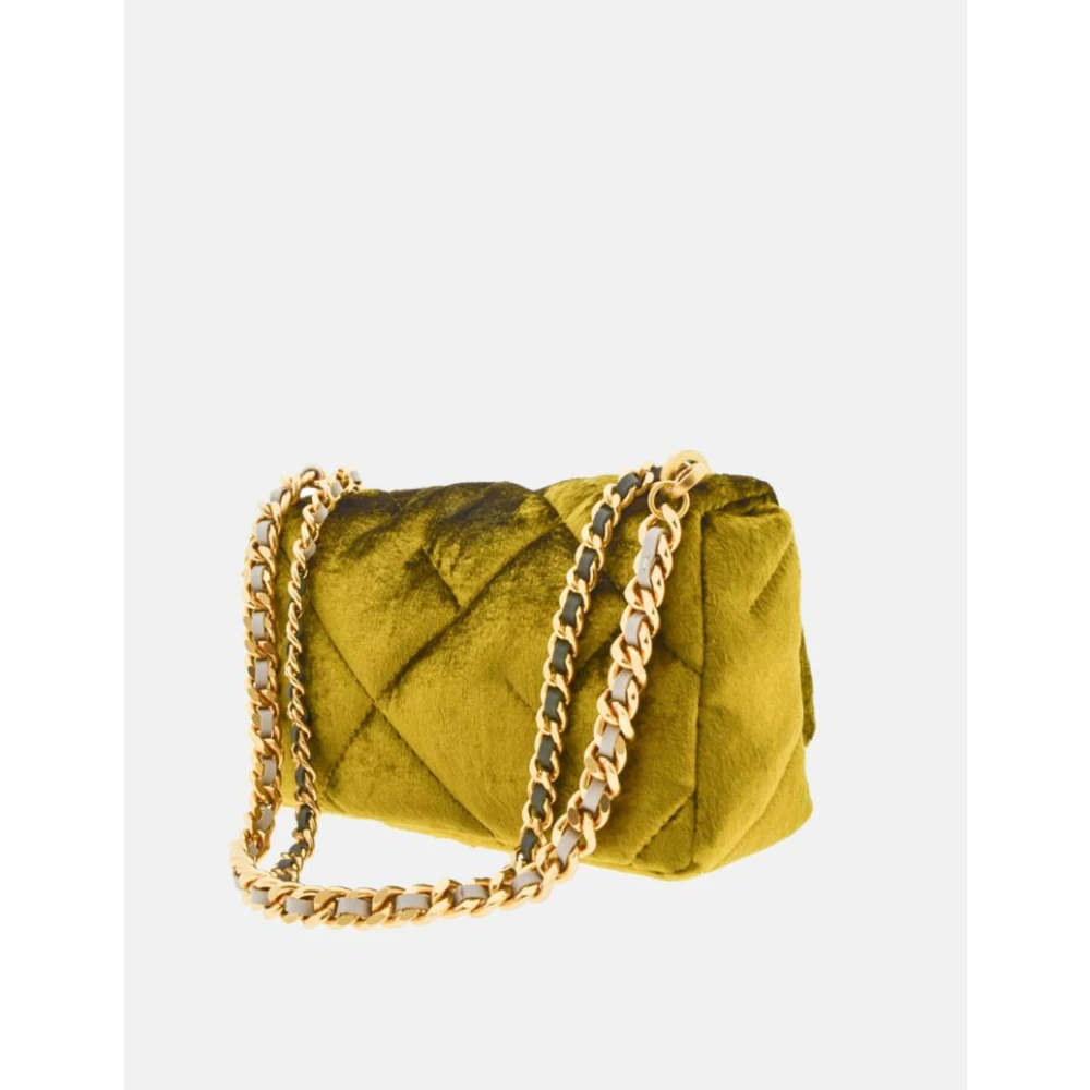 Carolina Herrera Velvet Bimba 9 Elegante Moderne Tas Green Dames