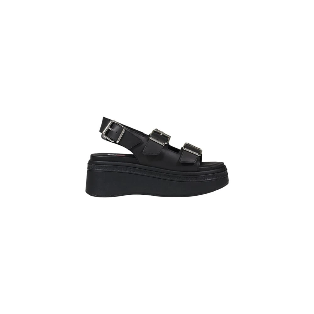 Tommy Jeans Women's Black Tjw Wedge Sandal