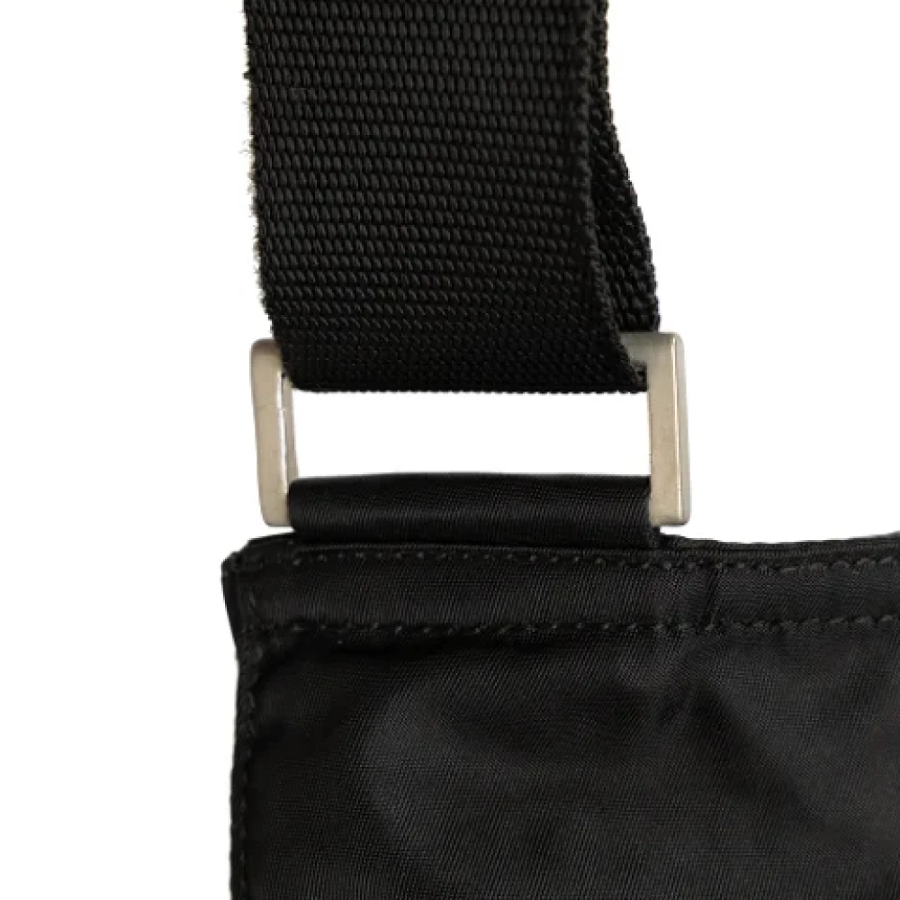 Prada Vintage Pre-owned Nylon crossbody-bags Black Dames