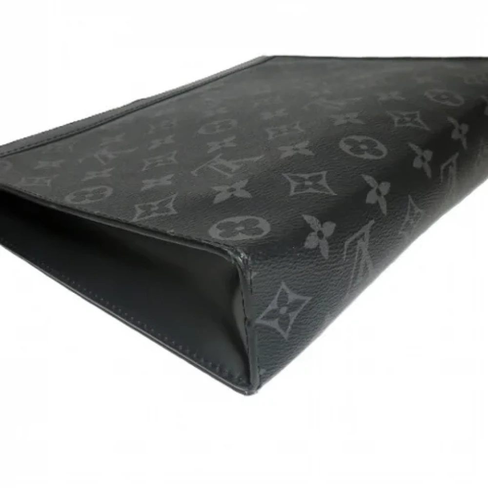 Louis Vuitton Vintage Pre-owned Fabric clutches Black Heren