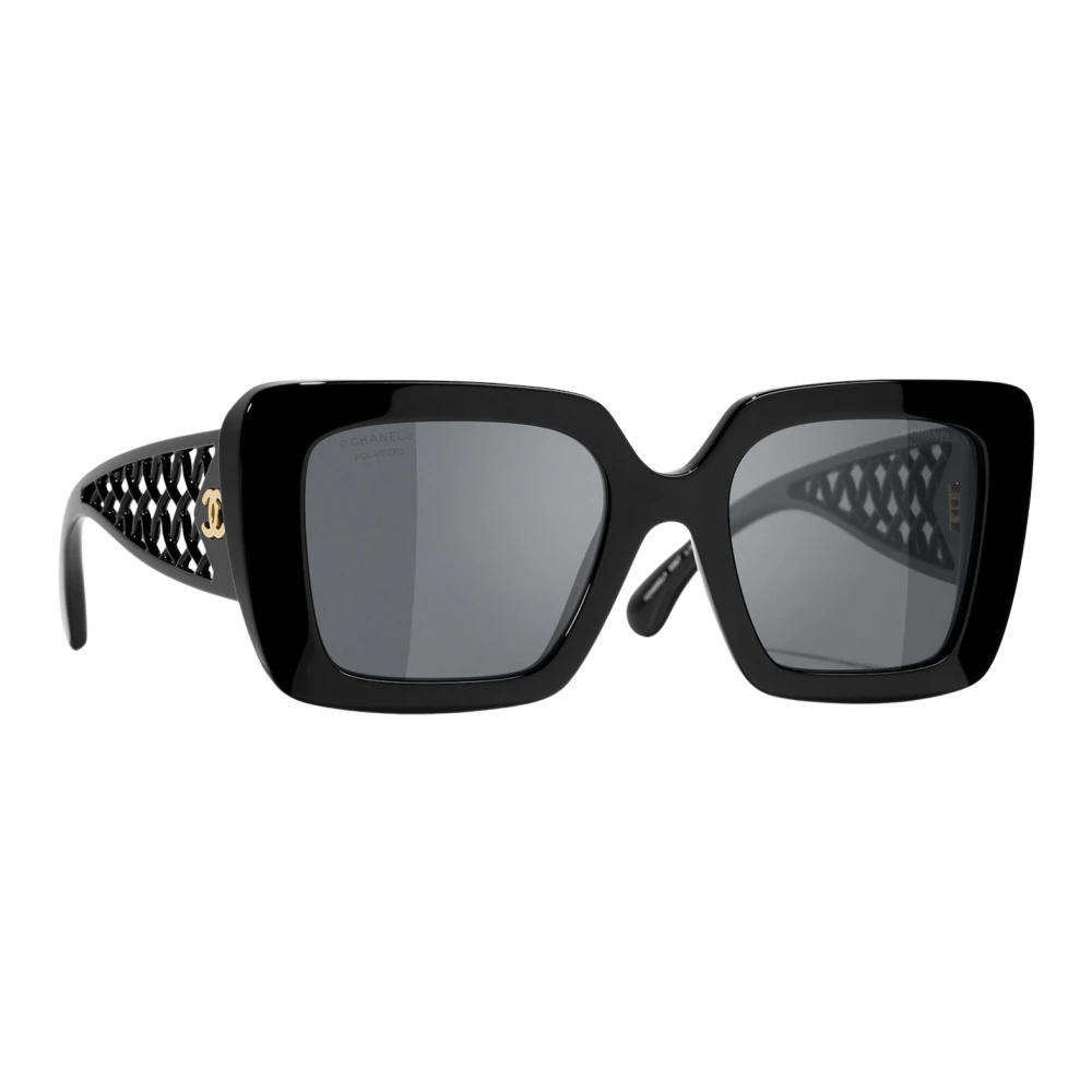 Chanel , Sunglasses, Female, Black, 52 Mm, Square Sunglasses