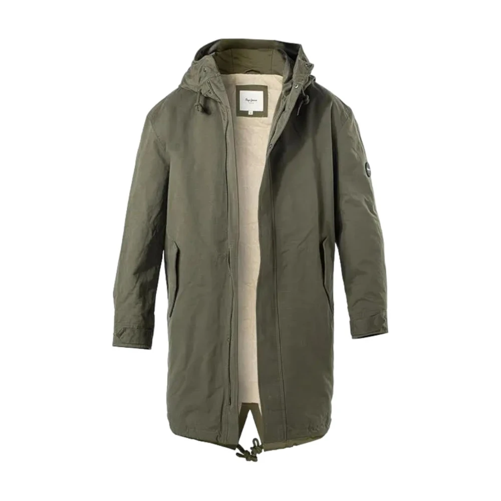 Pepe Jeans Modern Functionele Parka Thander Green Heren