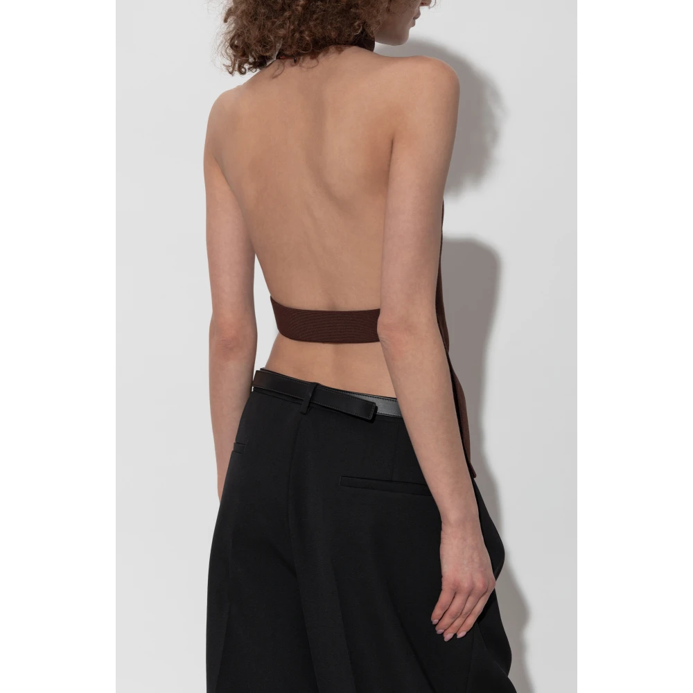 Cult Gaia Top Wake Brown Dames
