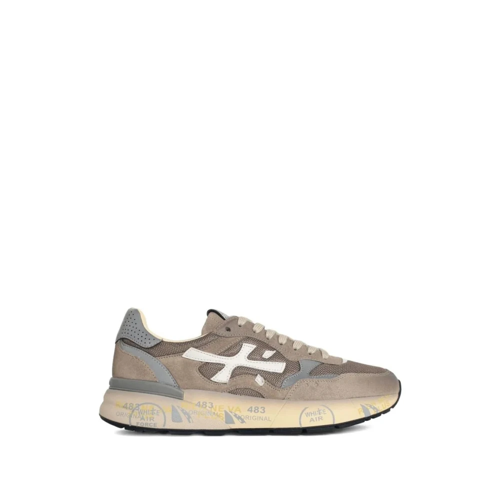 Premiata Mick Mesh and Suede Sneakers Heren Schoenen Veelkleurig Multicolor
