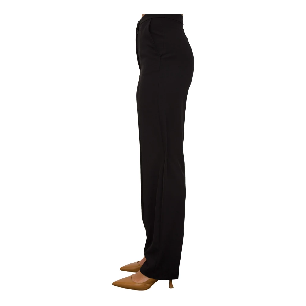PATRIZIA PEPE Zwarte broek voor mannen en vrouwen Black Dames