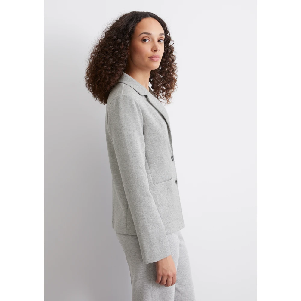 Marc O'Polo Gewone jersey blazer Gray Dames