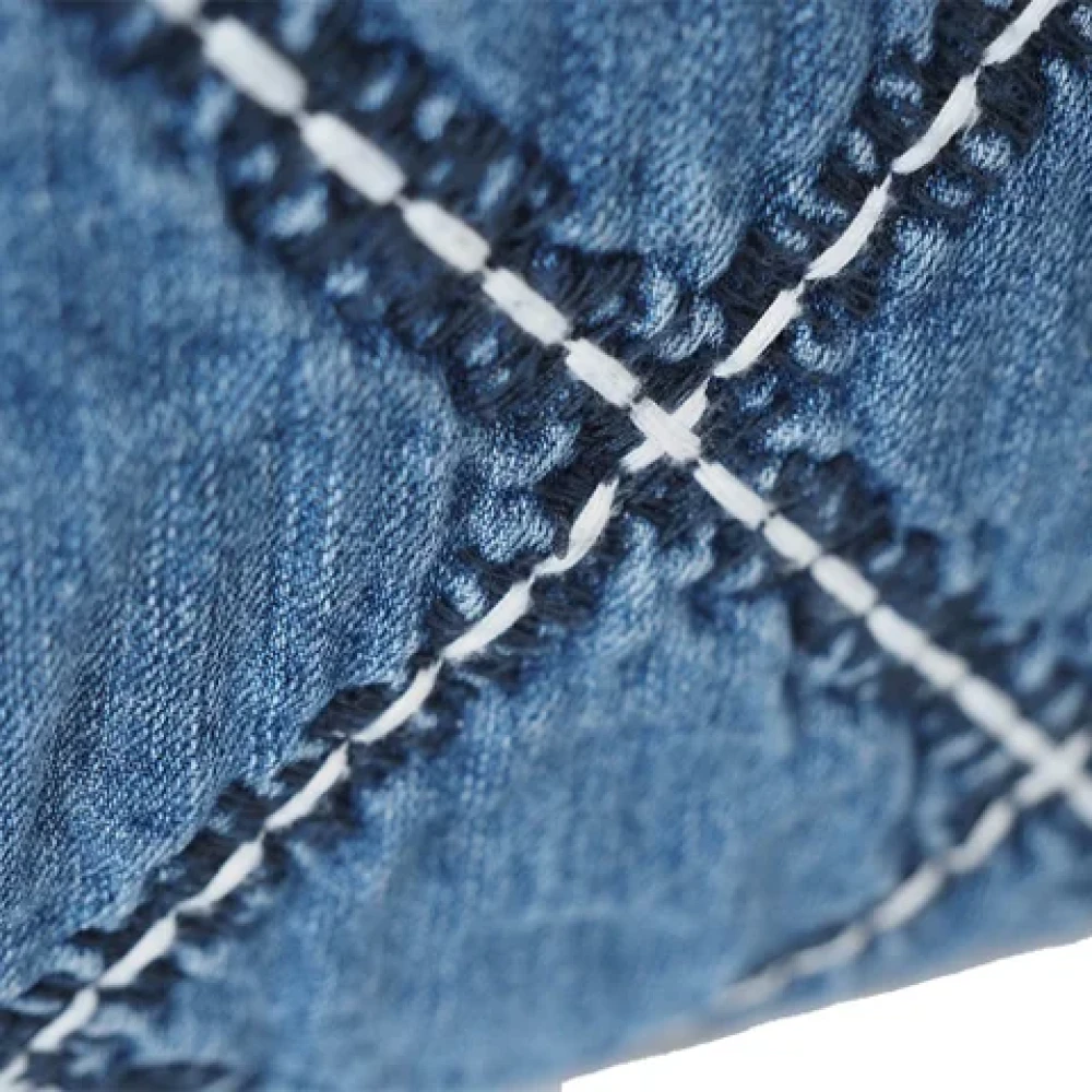 Chanel Vintage Pre-owned Cotton chanel-bags Blue Dames