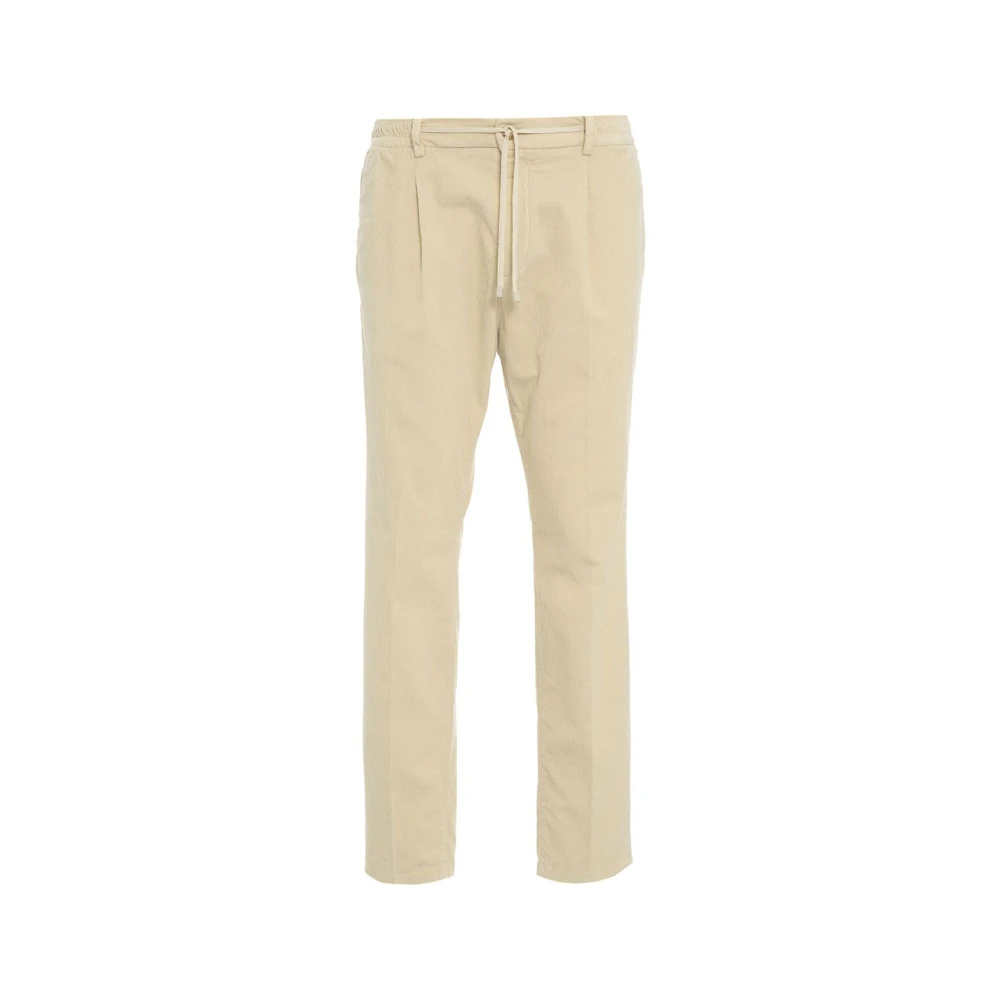 Cruna Beige Corduroy Broek Aw24 Beige Heren