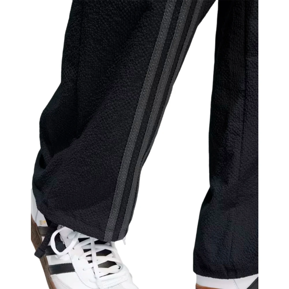 Adidas Seersucker Casual Broek voor Dagelijkse Stijl Black Heren