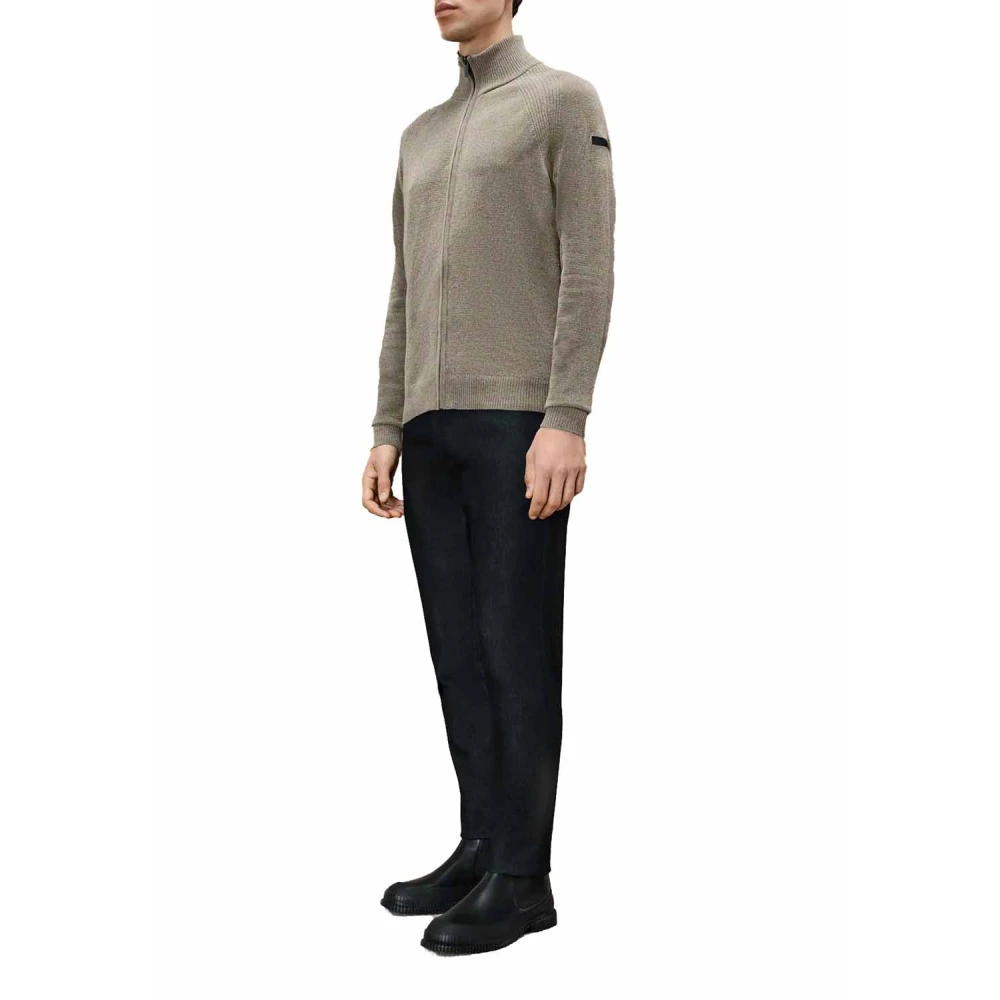 RRD Velvet Full Zip Gebreide Trui Gray Heren