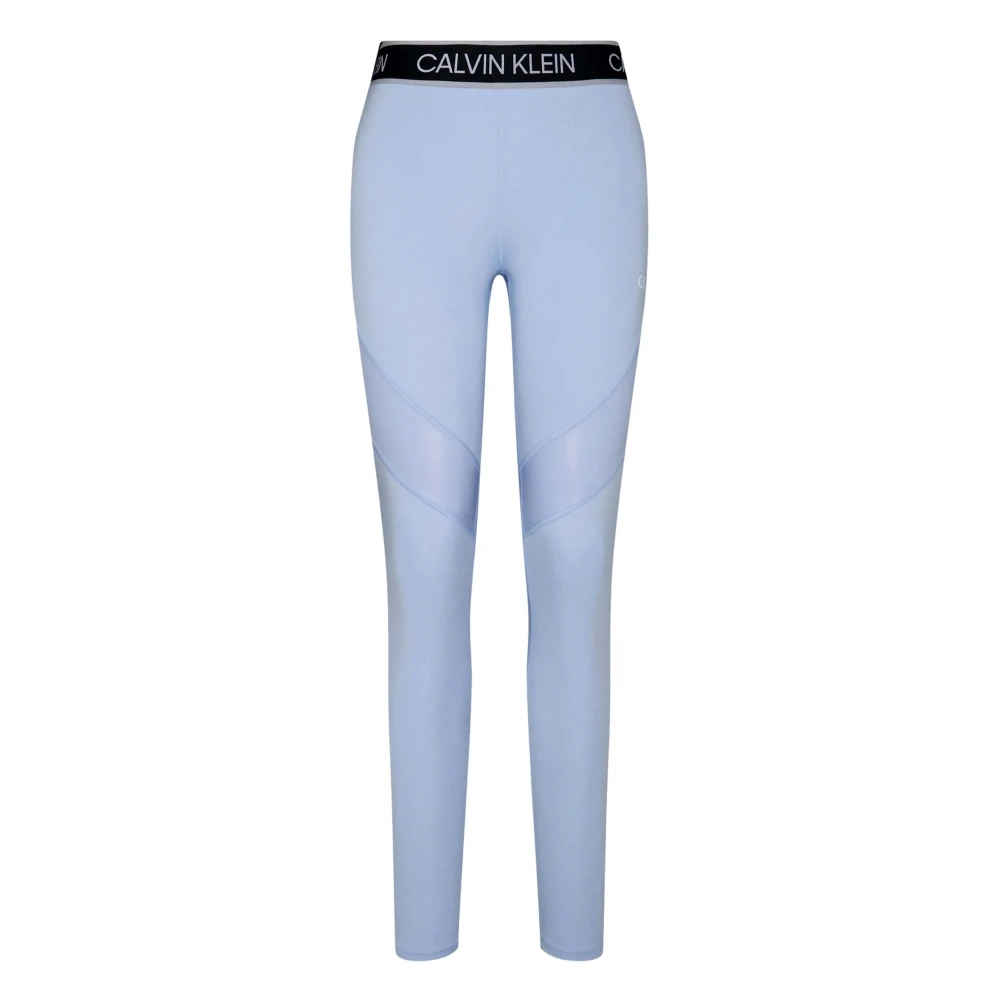 Calvin Klein Wo-Full Length Tight Leggings Blue, Dam