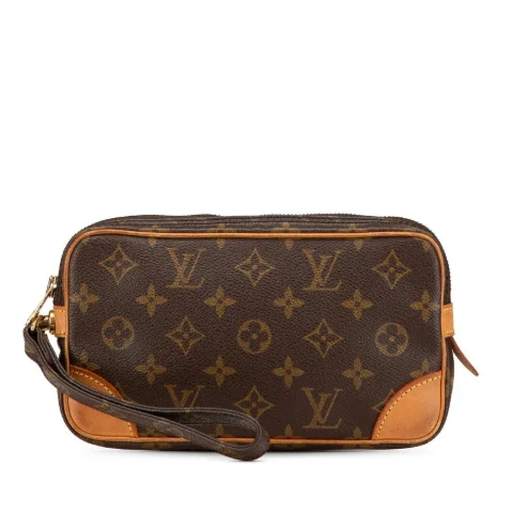 Louis Vuitton Vintage Pre-owned Canvas clutches Brown Dames