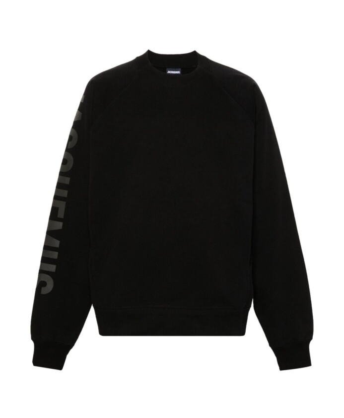 pull-col-rond-noir-logo-floque