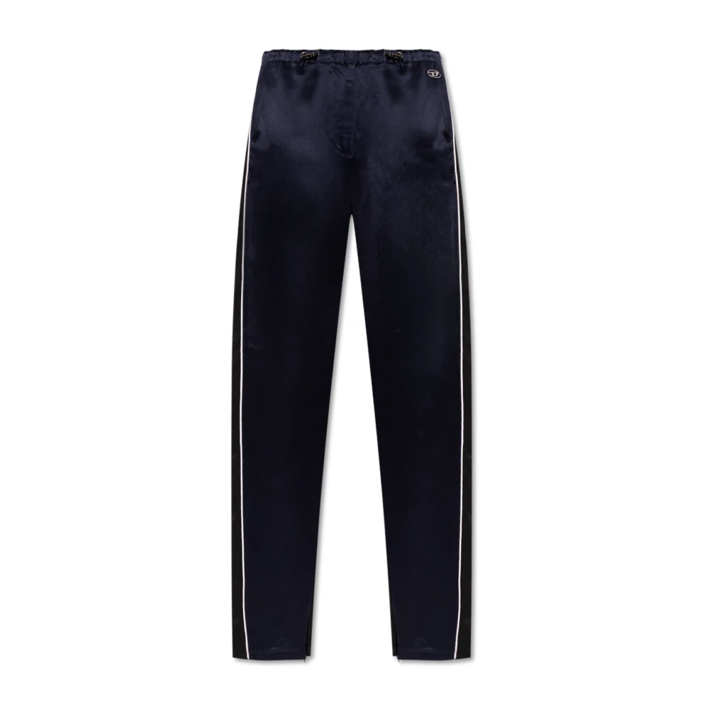 Diesel Vrouw Blauw Broeken Dames, 2XS, Polyester, Broeken P-Roud