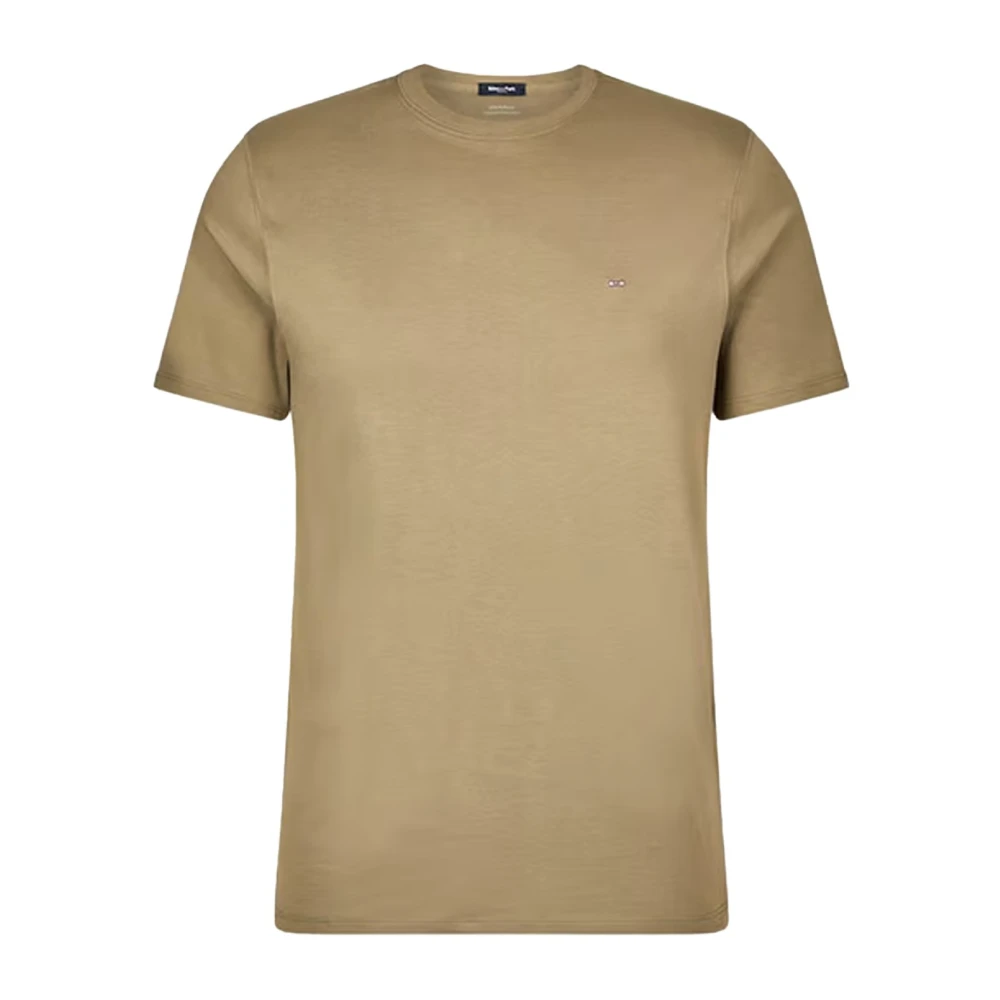 Eden Park Pima Katoenen T-shirt Groen Green Heren
