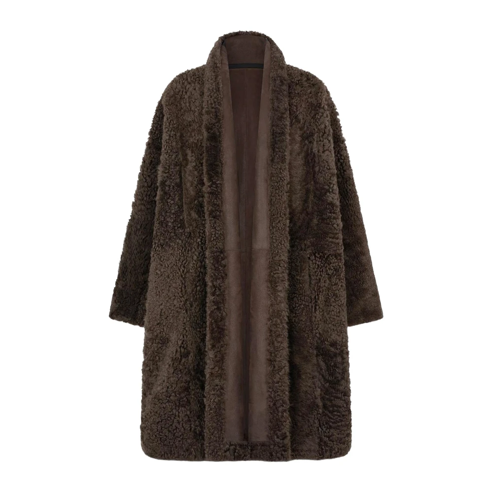 Tom Ford Jackets - Female - Faux Fur & Shearling Jackets - Brown - 3XS - Jackets