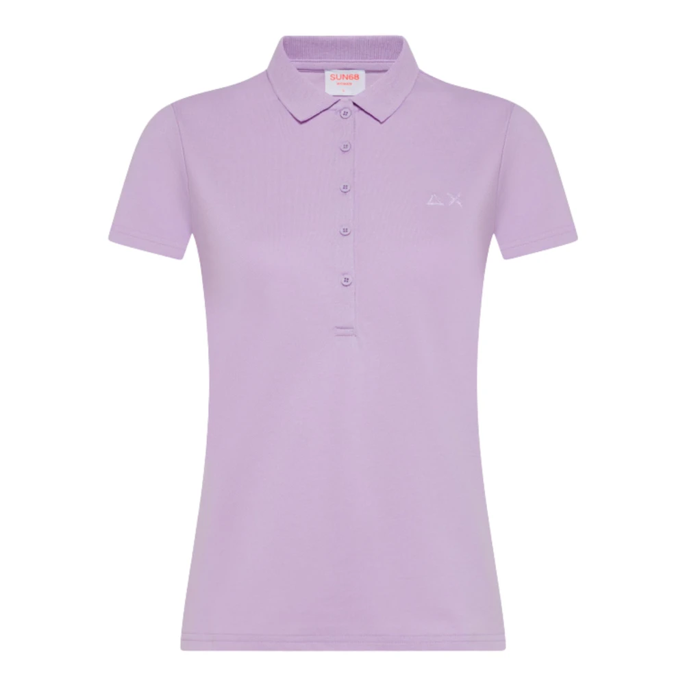Sun68 Polo Shirts Purple Dames