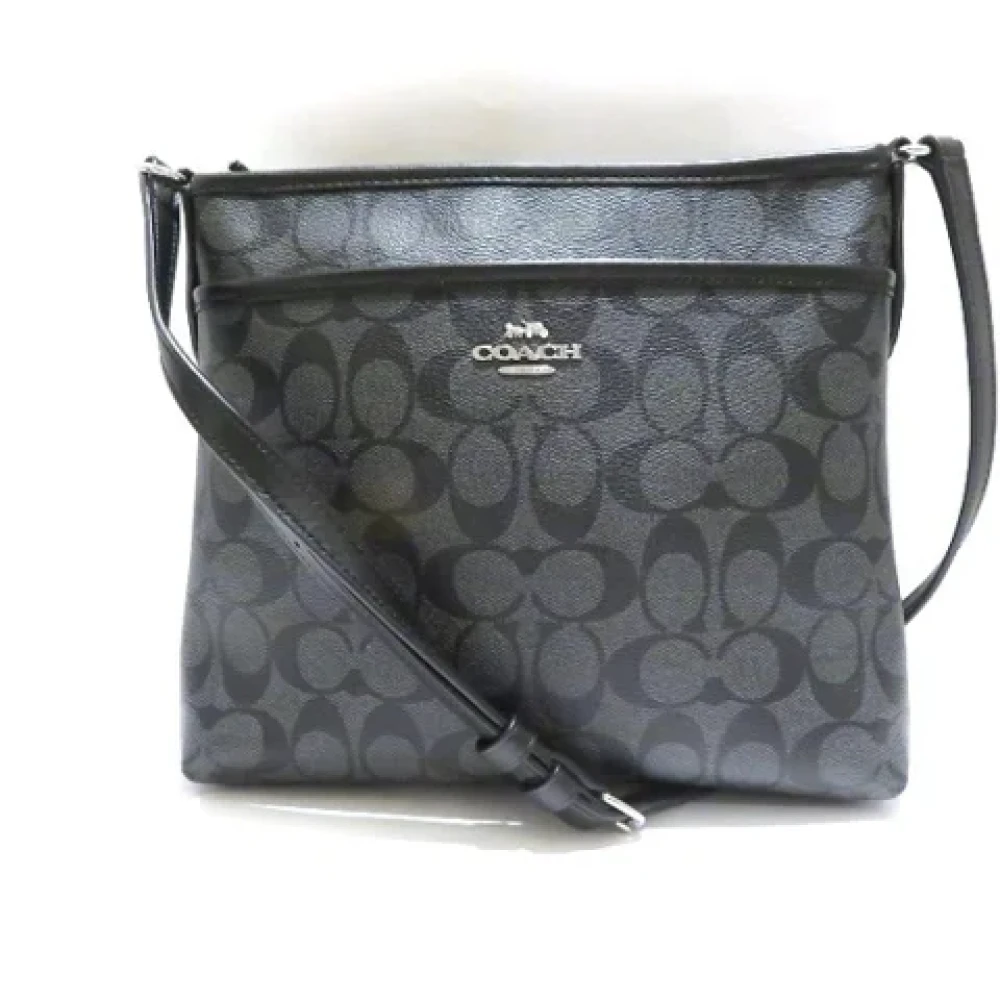 Coach Pre-owned Leather shoulder-bags Black Dames