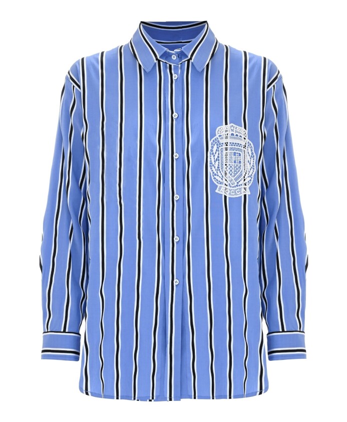 chemise-en-coton-a-rayures-avec-logo