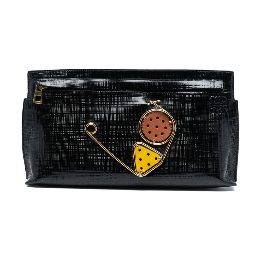 Loewe Pre-Owned Women's Black Pre-Owned Leather Pouch