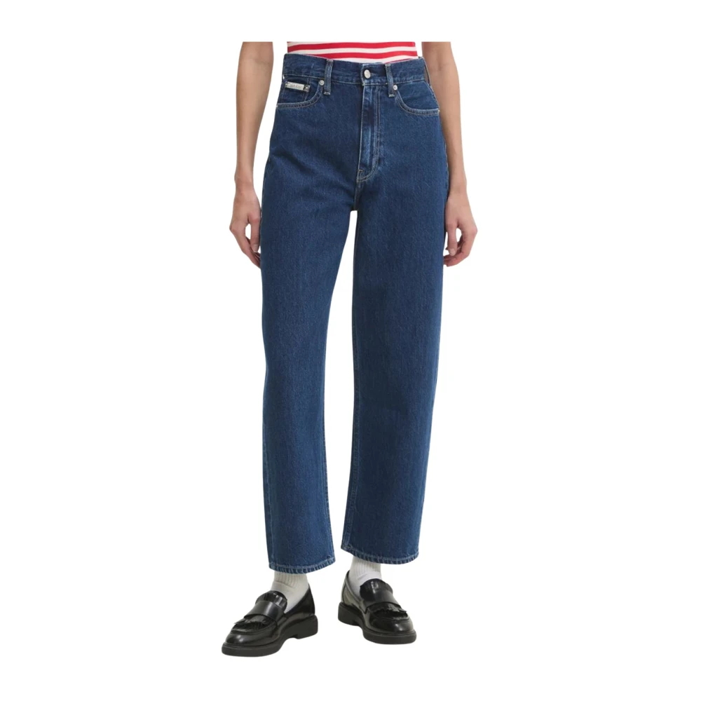 Calvin Klein Jeans Stijlvolle Denim Jeans Collectie Blue Dames