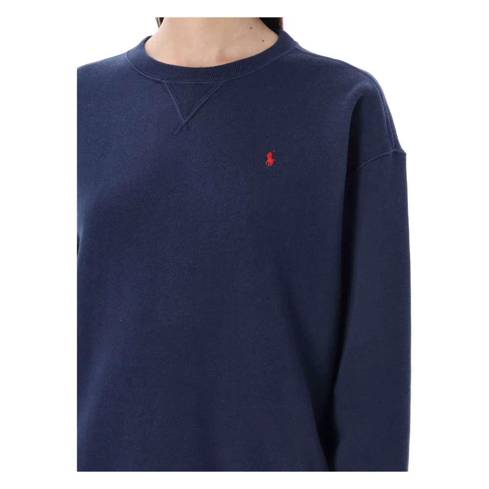 Ralph Lauren Klassiek Pony Crewneck Sweatshirt Blue Dames