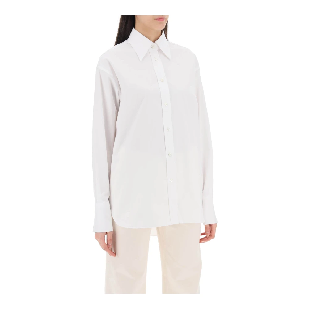 closed Oversized Katoenen Gabardine Shirt White Dames
