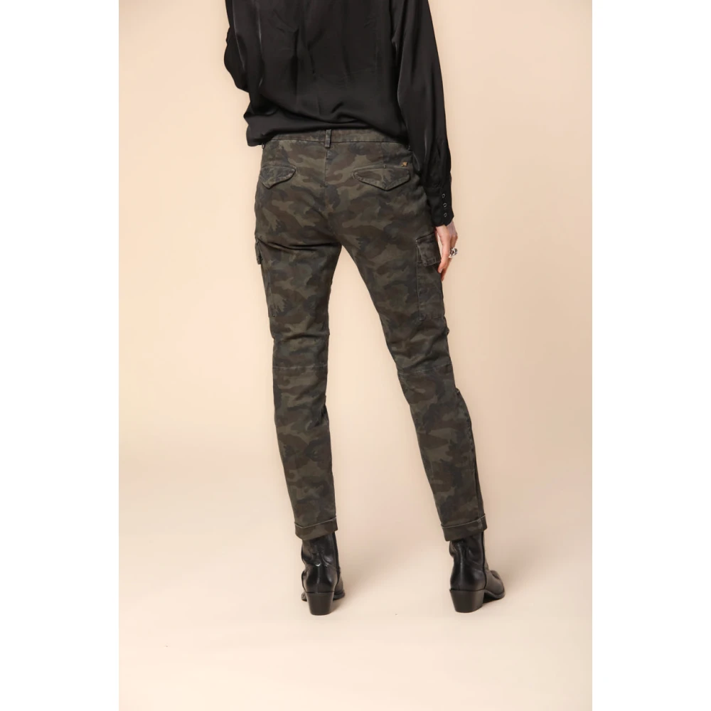 Mason's Cargo broek met camouflage print Multicolor Dames