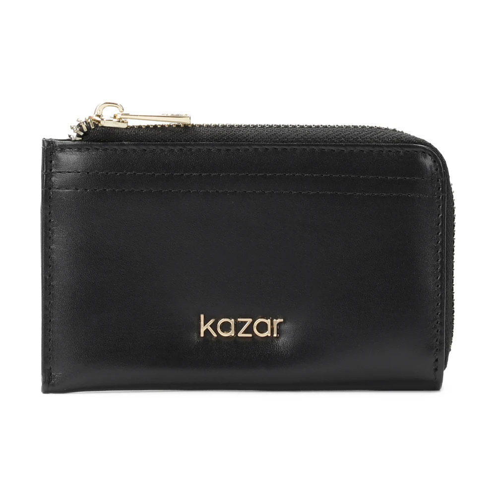 Kazar Praktische leren portemonnee Black Dames