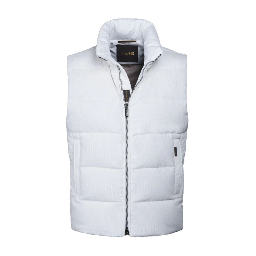 Moorer - Jackets > Vests - White - Moorer - Modalova