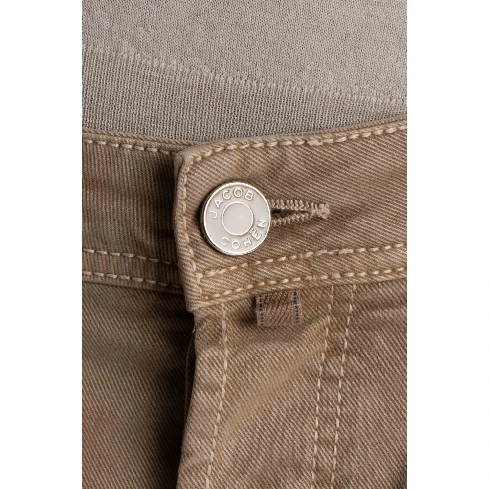 Jacob Cohën Luxe Denim Jeans Nick Fit Beige Heren