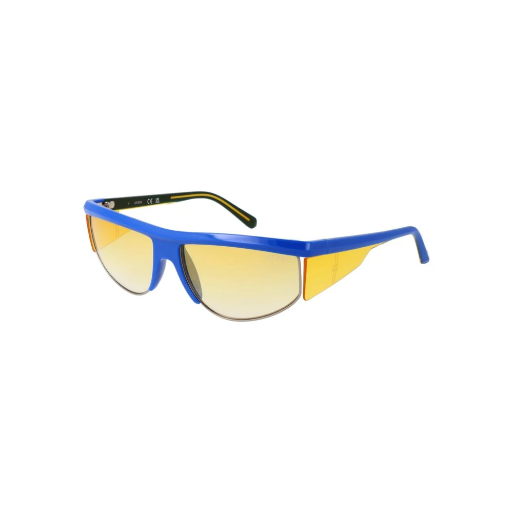 Guess Men's Blue Sunglasses, One Size, Gradient Lens Sport Sunglasses