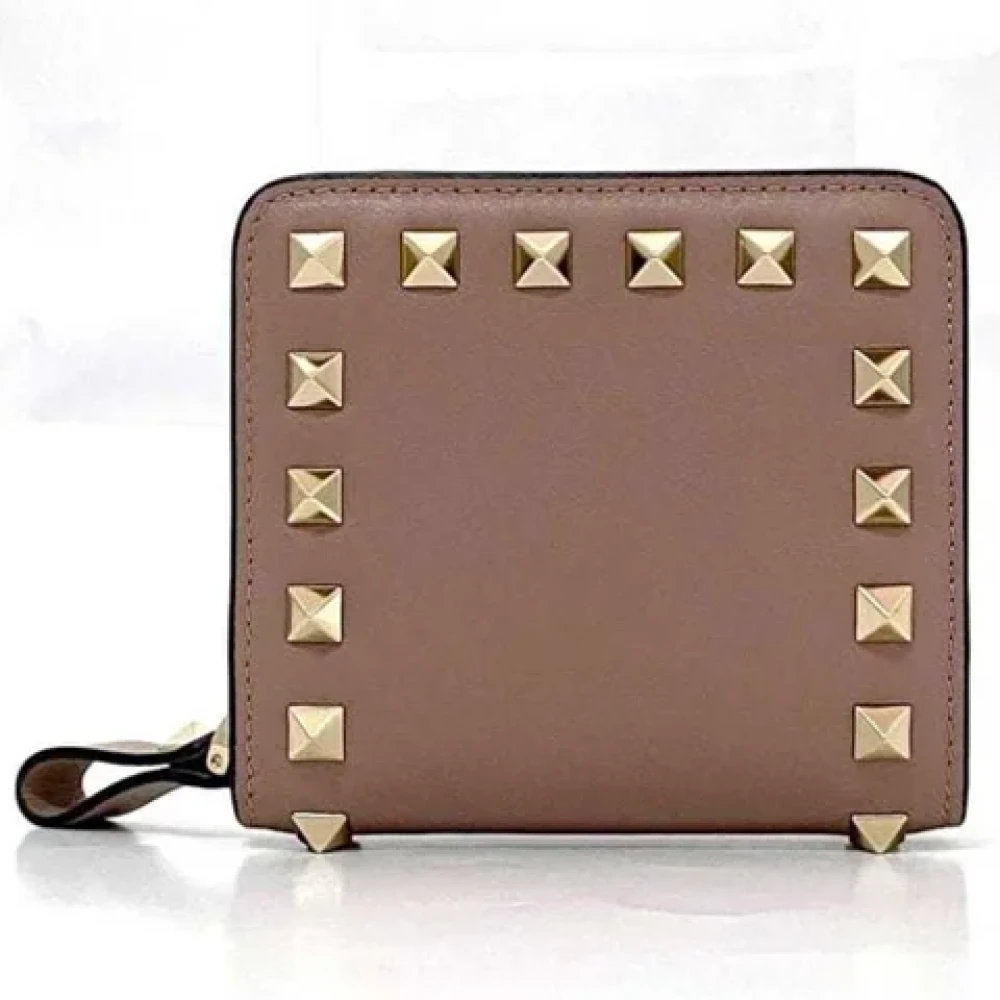 Valentino Vintage Pre-owned Leather wallets Brown Dames