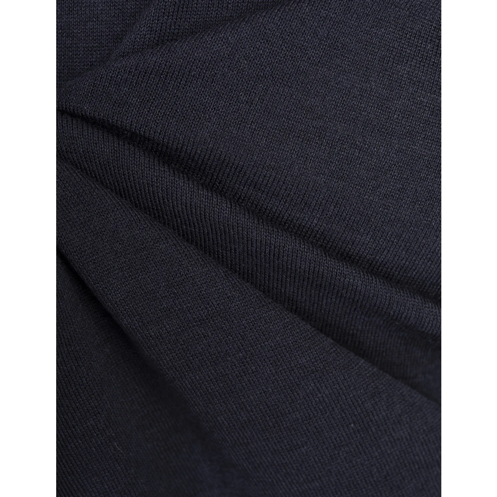 Kiton Blauwe Zijde Kasjmier V-hals Trui Blue Heren